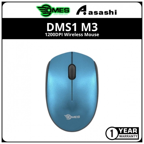 DMES DMS1 M3 1200DPI Wireless Mouse - Blue