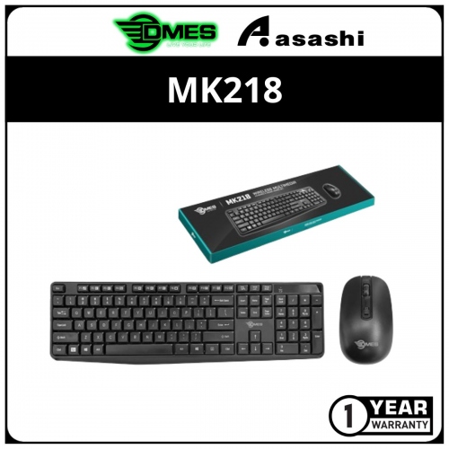 DMES MK218 Wireless Keyboard & Mouse Combo- 1Y