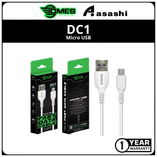DMES DC1 2.1A Fast Charge Micro USB Data Cable