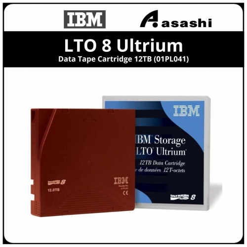 IBM LTO 8 Ultrium Data Tape Cartridge 12TB (01PL041)
