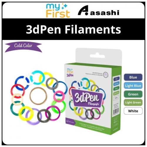 myFirst 3dPen Filaments Cold Color 5 pack FP3301AC-CC01 (Cold)