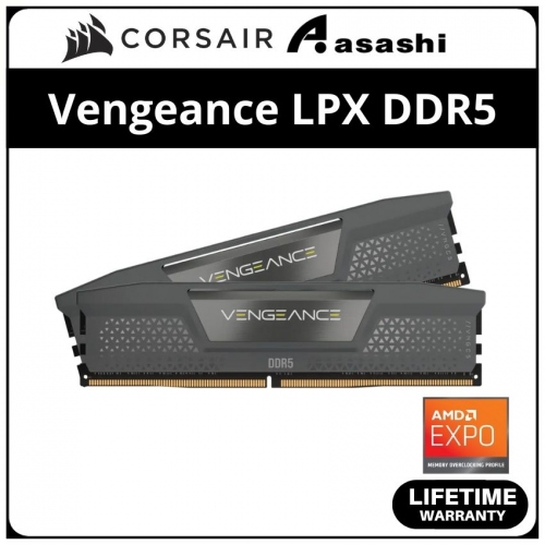 Corsair Vengeance LPX Black DDR5 32GB(2x16GB) 5200MHz CL40 Expo Support Performance PC Ram - CMK32GX5M2B5200Z40