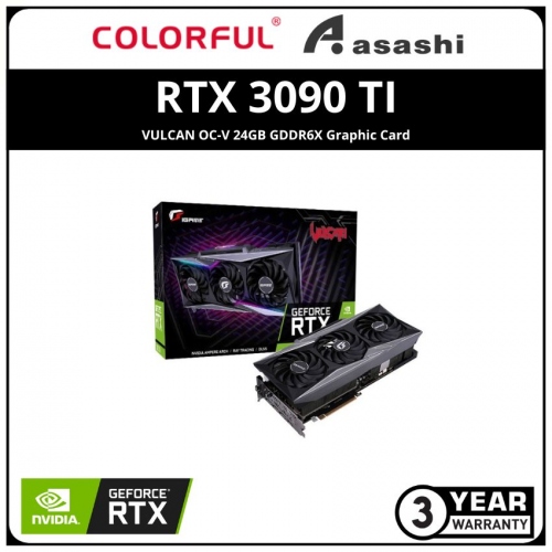 COLORFUL IGAME GeForce RTX 3090 TI VULCAN OC-V 24GB GDDR6X Graphic Card
