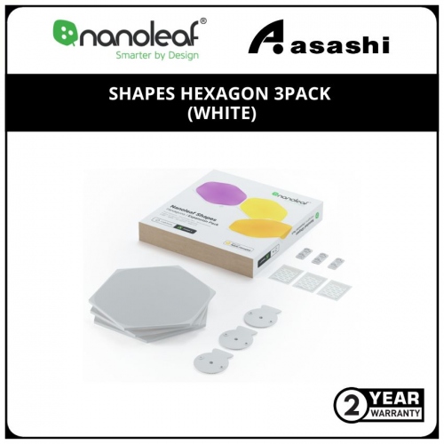 Nanoleaf Shapes Hexagon | Expansion Pack | 3 Pack | White | Panels Only
