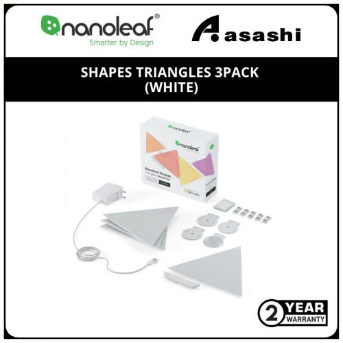 Nanoleaf Shapes Triangles | Expansion Pack | 3 Pack | White | Panels Only