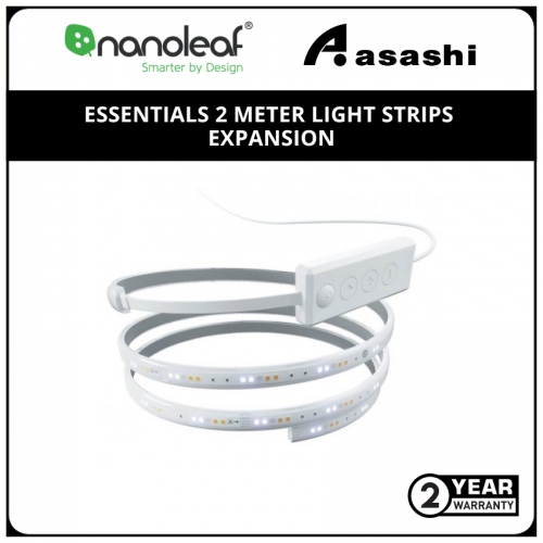 Nanoleaf Essentials Light Strips | Starter Kit | 2 Meter | 1600Lm | 30W | Power Adapter