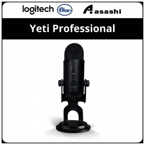 Blue Yeti Professional Multi-Pattern USB Mic For Recording & Streaming (Blackout)