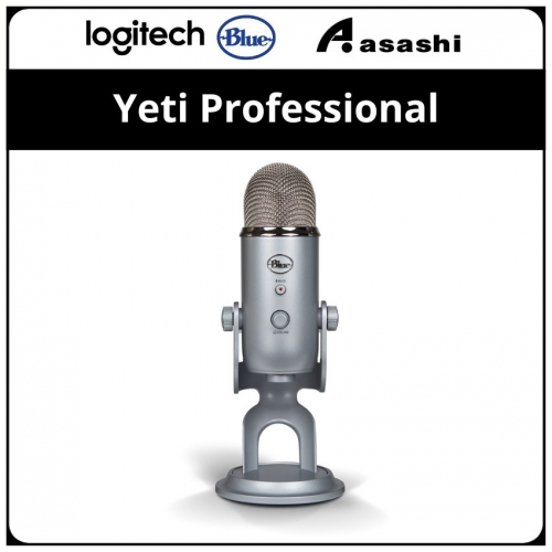 Blue Yeti Professional Multi-Pattern USB Mic For Recording & Streaming (Silver)