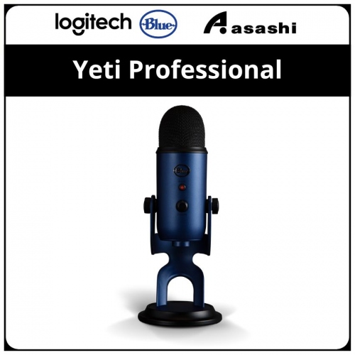 Blue Yeti Professional Multi-Pattern USB Mic For Recording & Streaming (Midnight Blue)