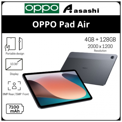 OPPO Pad Air 4GB+128GB 
Wifi Only-Purple
