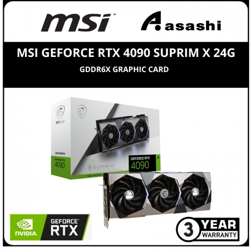 MSI GeForce RTX 4090 SUPRIM X 24G GDDR6X Graphic Card