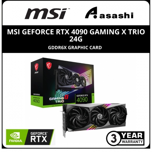 MSI GeForce RTX 4090 GAMING X TRIO 24G GDDR6X Graphic Card