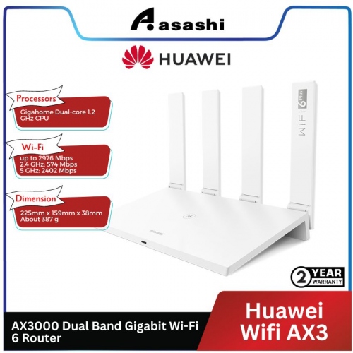 Huawei Wifi AX3 AX3000 Dual Band Gigabit Wi-Fi 6 Router
