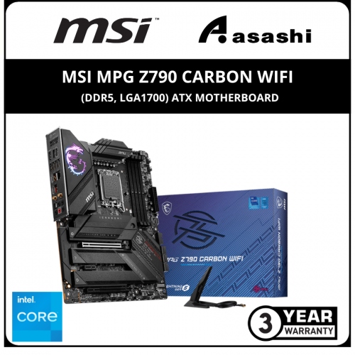 MSI MPG Z790 CARBON WIFI (DDR5, LGA1700) ATX Motherboard