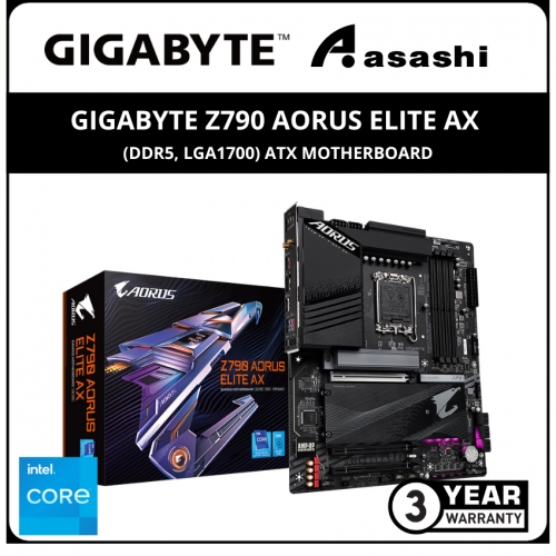 GIGABYTE Z790 AORUS ELITE AX (DDR5, LGA1700) ATX Motherboard