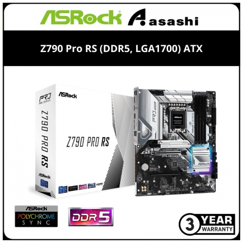 ASRock Z790 Pro RS (DDR5, LGA1700) ATX Motherboard