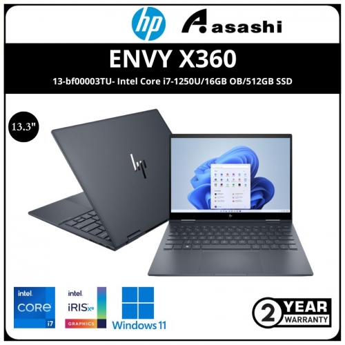 HP ENVY x360 13-bf00003TU Notebook-6L7R6PA-(Intel Core i7-1250U/16GB OB/512GB SSD/13.3