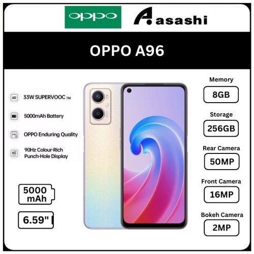 OPPO A96 (8+256GB) Smartphone