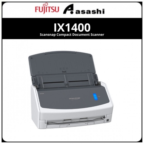 Ricoh / Fujitsu IX1400 Scansnap Compact Document Scanner (40ppm/duplex color) supports both Win & Mac