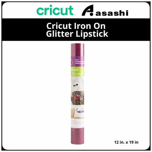 Cricut 2003262 Iron On Glitter Lipstick -1 roll 12 in. x 19 in. Glitter Iron-on
Ideal for T-shirts, bags, aprons, home decor, and more!