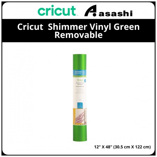 Cricut 2004548 Shimmer Vinyl Green Removable - 12