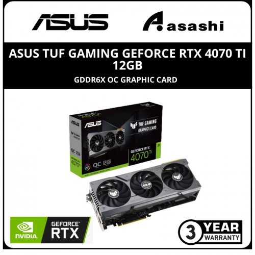 ASUS TUF Gaming GeForce RTX 4070 Ti 12GB GDDR6X OC Graphic Card