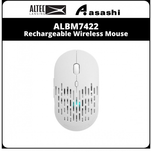 Altec Lansing ALBM7422 (White) Rechargeable Wireless Mouse