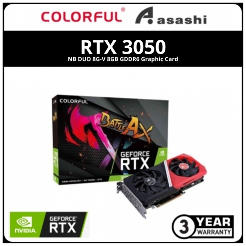 Colorful GeForce RTX 3050 NB DUO 8G-V 8GB GDDR6 Graphic Card