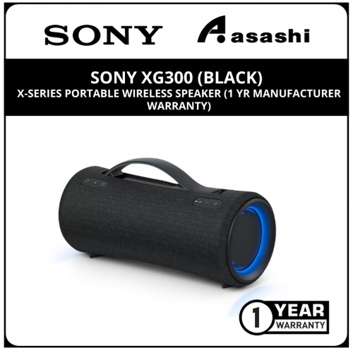 Sony XG300 (Black) X-Series Portable Wireless Speaker (1 yr Manufacturer Warranty)