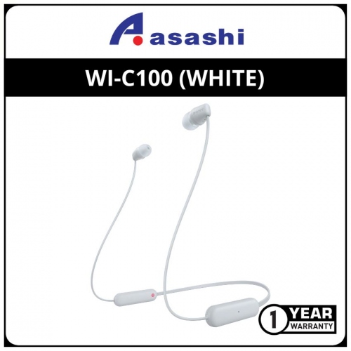 Sony WI-C100 (White) Wireless In-Ear Headphone (1 yrs Manufacturer Warranty)