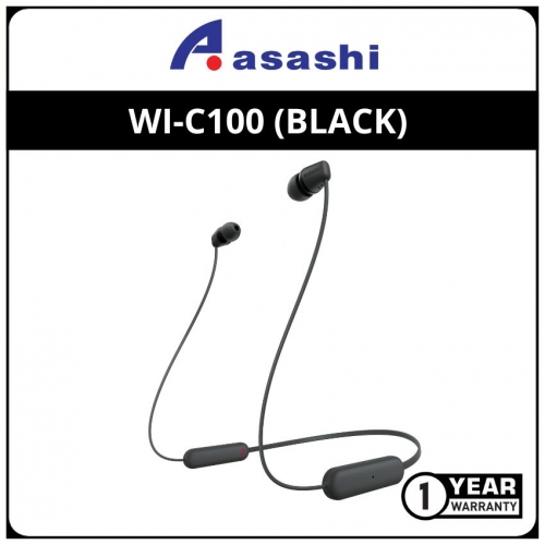 Sony WI-C100 (Black) Wireless In-Ear Headphone (1 yrs Manufacturer Warranty)
