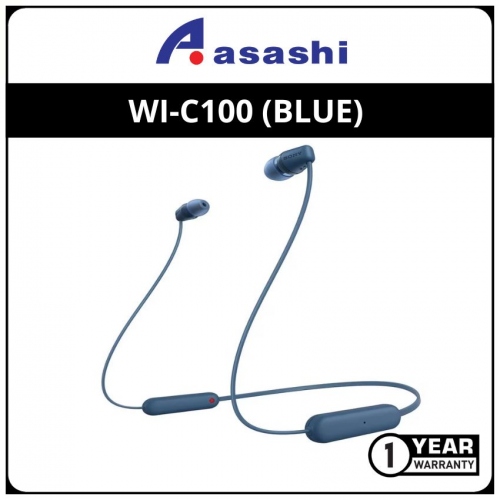 Sony WI-C100 (Blue) Wireless In-Ear Headphone (1 yrs Manufacturer Warranty)