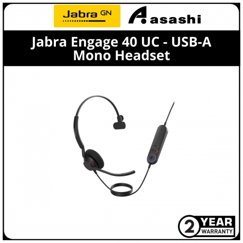 Jabra Engage 40 UC - USB-A Mono Headset