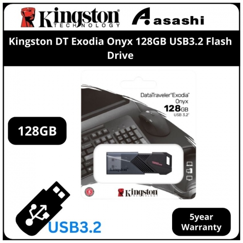 Kingston DT Exodia Onyx 128GB USB3.2 Flash Drive