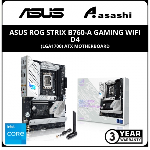 ASUS ROG STRIX B760-A GAMING WIFI D4 (LGA1700) ATX Motherboard