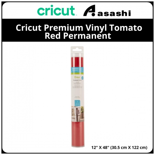 Cricut 2005187 Premium Vinyl Tomato Red Permanent 12
