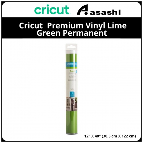 Cricut 2005199 Premium Vinyl Lime Green Permanent 12