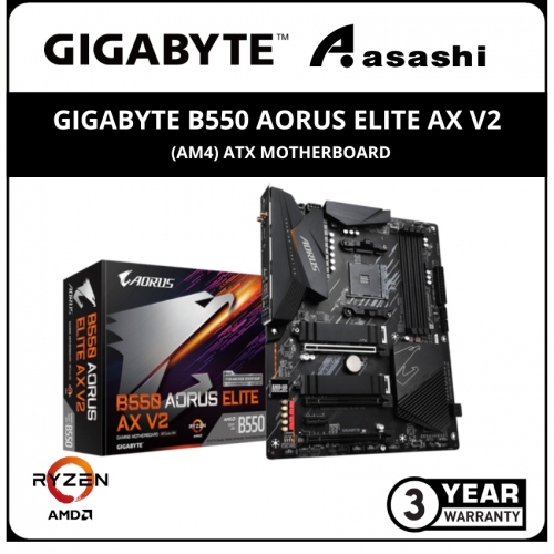 GIGABYTE B550 AORUS ELITE AX V2 DDR4 (AM4) ATX Motherboard