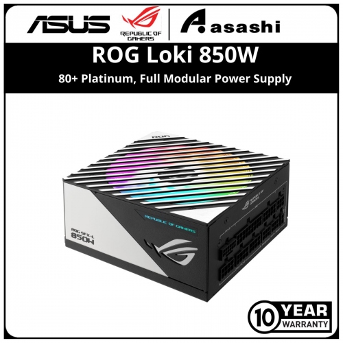 ASUS ROG Loki 850W SFX-L 80+ Platinum, Fully Modular Power Supply (10 Years Warranty)