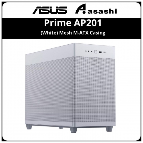 Asus Prime AP201 (White) Mesh M-ATX Casing