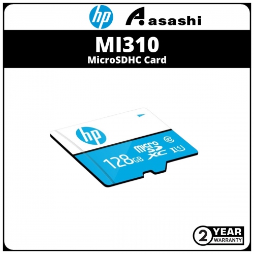 HP 128GB MicroSD Memory Card SDXC mi310 Class 10, UHS-I, U1 Card, Upto  140MB/s R, 10 Y Warranty