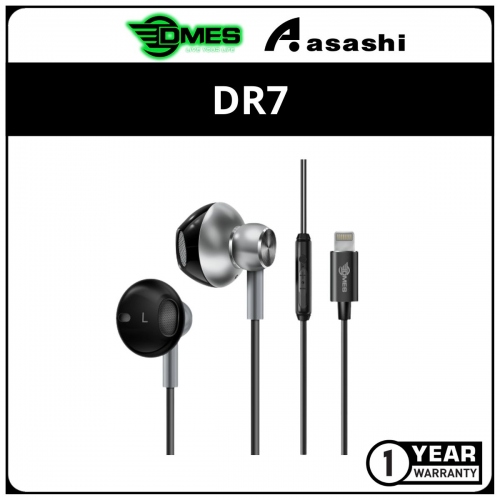 DMES DR7 Wired Earphone Handsfree Stereo Bass In Ear Earphone with One Button Control/Built in Microphone