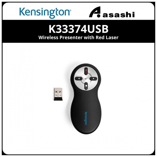 Kensington K33374USB Wireless Presenter with Red Laser