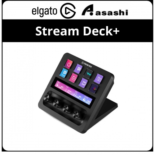 ELGATO Stream Deck+ Audio Mixer, Production Console, Studio Controller for Content Creators, Streaming (10GBD9901)