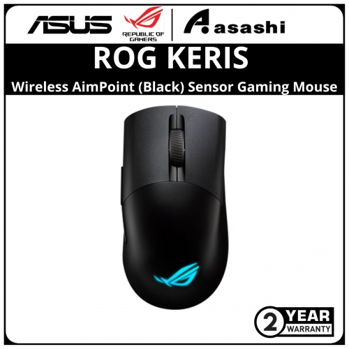 ASUS ROG KERIS Wireless AimPoint (Black) Sensor Gaming Mouse P709 - 2Y