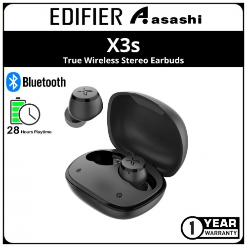 Edifier X3s (Black) True Wireless Stereo Earbuds (1 yrs Limited Hardware Warranty)