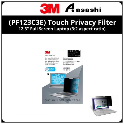 3M (PF123C3E) Touch Privacy Filter for 12.3