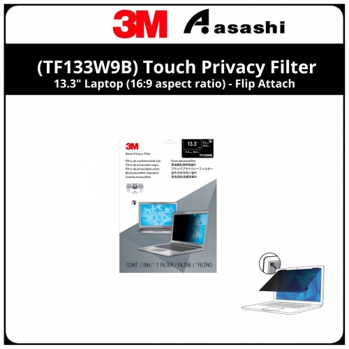 3M™ (TF133W9B) Touch Privacy Filter for 13.3