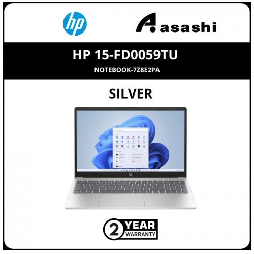 HP 15-fd0059TU Notebook-7Z8E2PA- (Intel Core i5-1335U/8G D4 (4*2)/512GB SSD/15.6