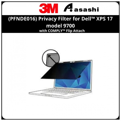 3M™ (PFNDE016) Privacy Filter for Dell™ XPS 17 model 9700 with COMPLY™ Flip Attach